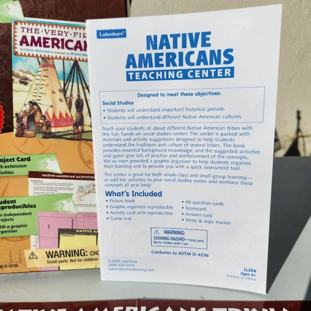 Lakeshore Learning Native Americans Teaching Center Trivia Book Projects and Boo